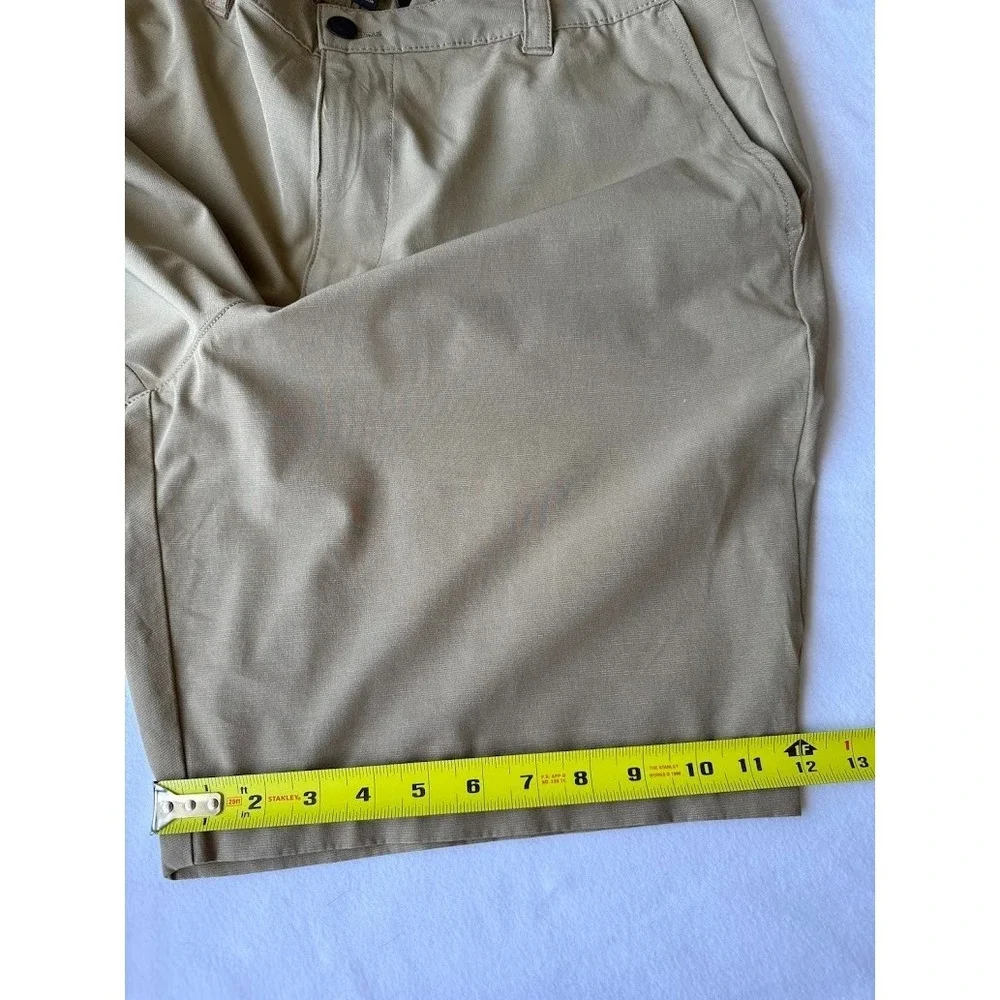 Banana Republic Shorts Men 40 Beige Performance Chino Stretch Elastic Waist